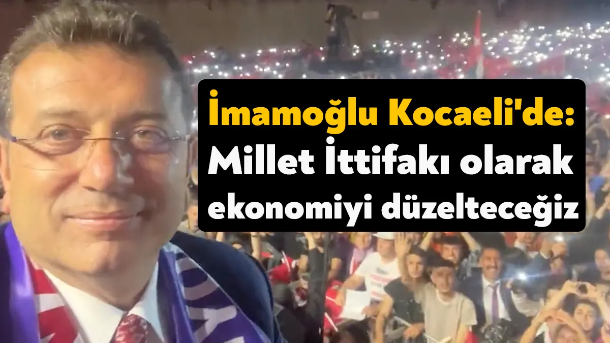 İstanbul Büyükşehir Belediye Başkanı Ekrem İmamoğlu, Kocaeli'nin Gebze ilçesinde halk