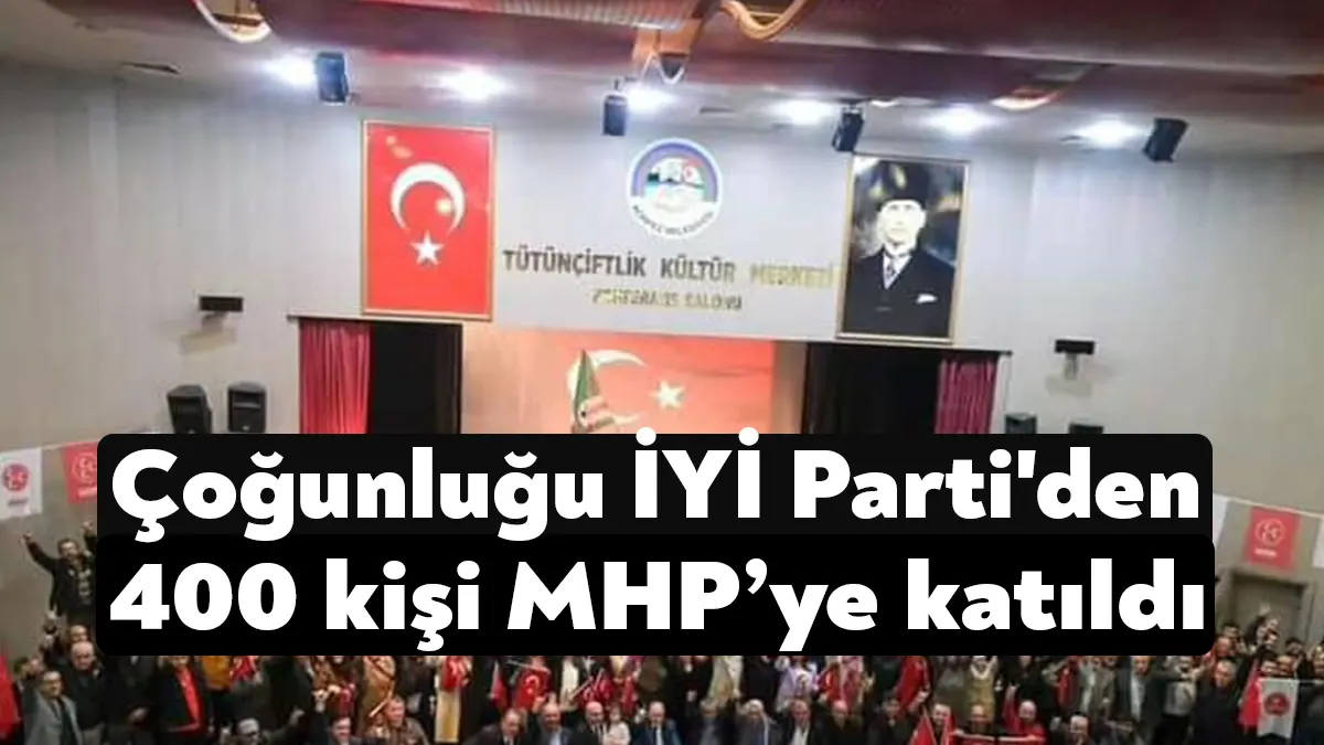 Çoğunluğunu İYİ Parti'den istifa edenlerin oluşturduğu, sayıları 400 kişiyi bulan