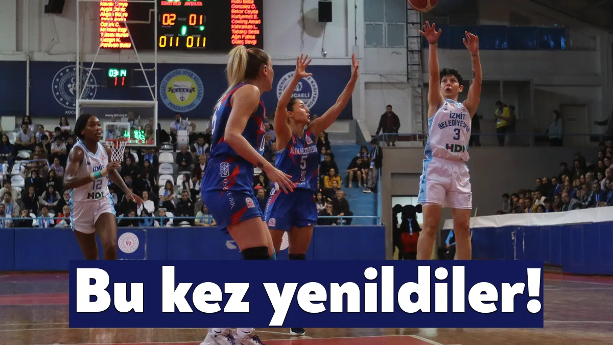 Türkiye Kadınlar Basketbol Ligi’nin play-off finali 1. maçında İzmit Belediyespor,
