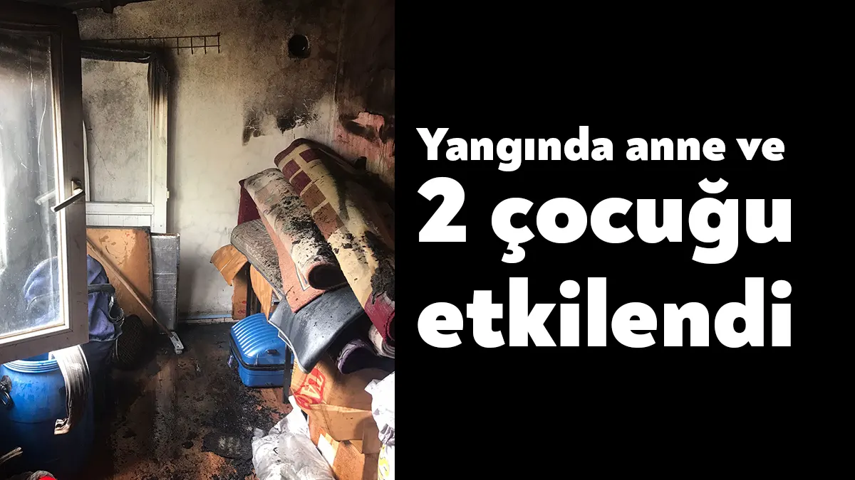 Kocaeli’de bir evde elektrik tesisatından kaynaklanan yangın çıktı. Yangında anne