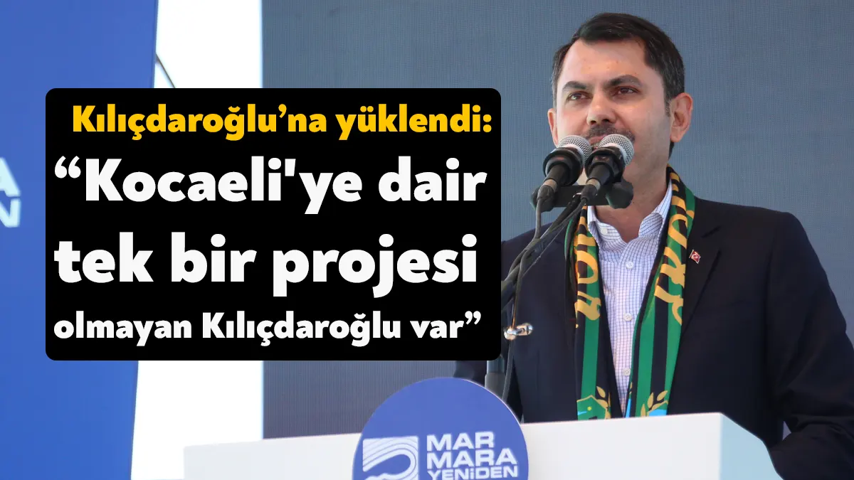 Çevre, Şehircilik ve İklim Değişikliği Bakanı Murat Kurum, “Marmara Yeniden