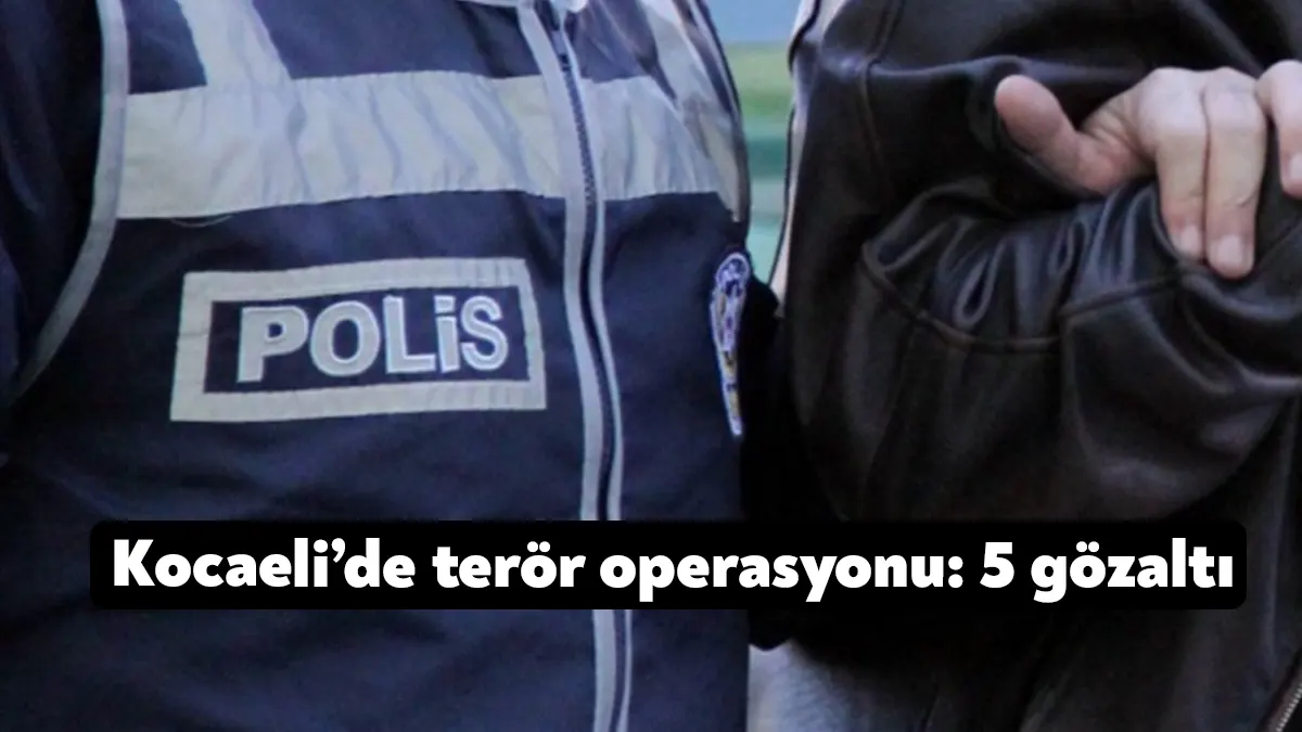 Kocaeli İl Emniyet Müdürlüğü tarafından PKK/KCK silahlı terör örgütünün propagandasını