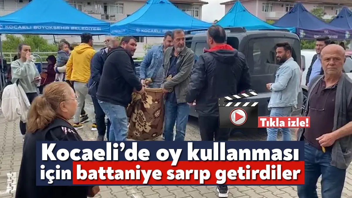 Kocaeli'de Cumhurbaşkanlığı seçimi ikinci turunda ilginç görüntüler ortaya çıkıyor. İzmit'te