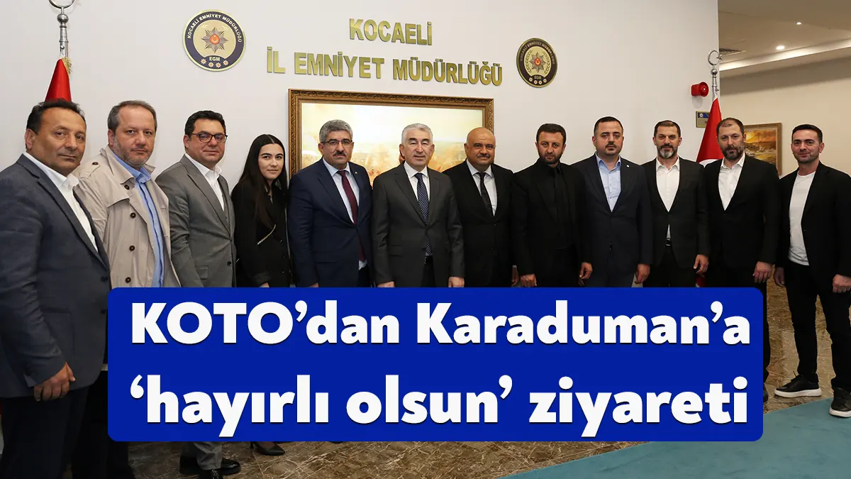 KOTO Başkanı Necmi Bulut, Meclis Başkanı Hüseyin Gezer ve beraberindeki