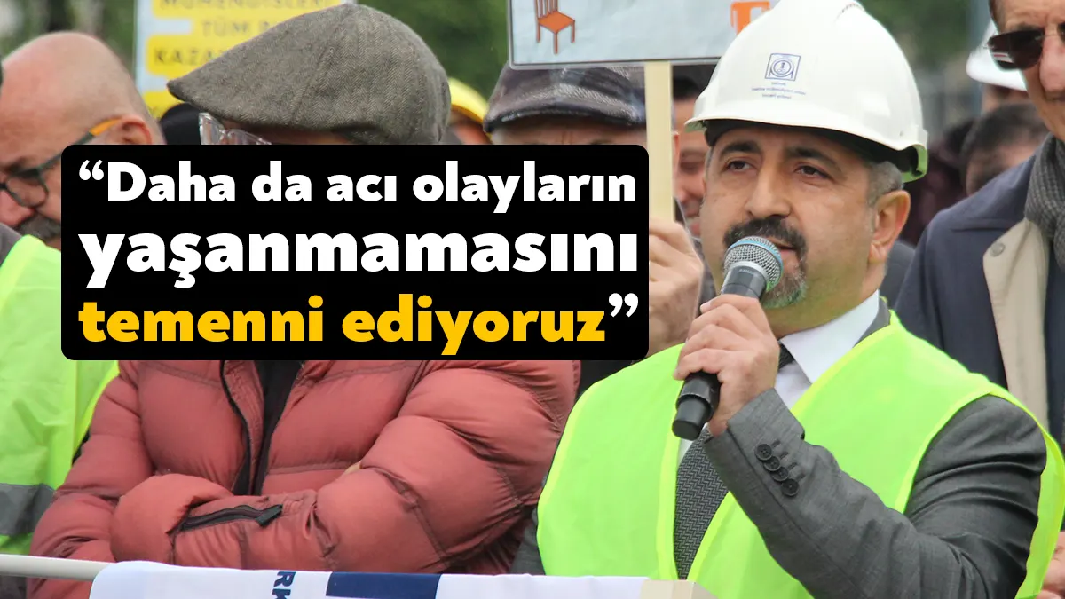 TMMOB Kocaeli İl Koordinasyon Kurulu Sekreteri Mehmet Ali Elma yaptığı