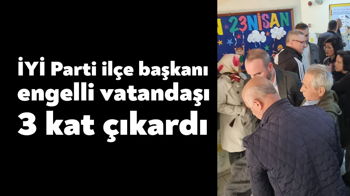İYİ Parti Körfez İlçe Başkanı Mehmet Candemir, seçimlerde oy kullanmak