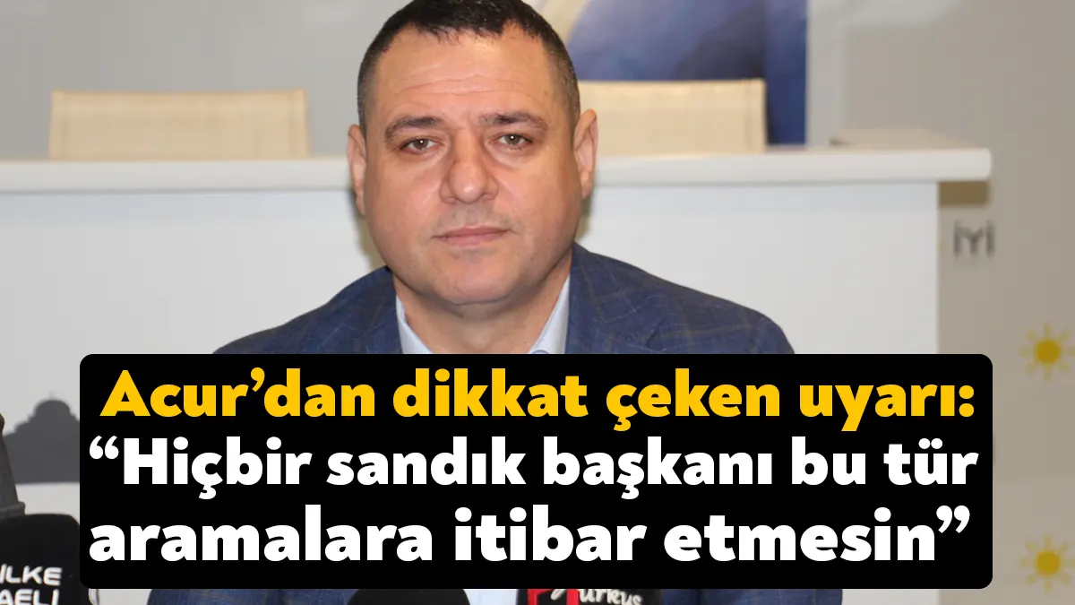 İYİ Parti Kocaeli İl Başkanı Nusret Acur, sosyal medya hesabı