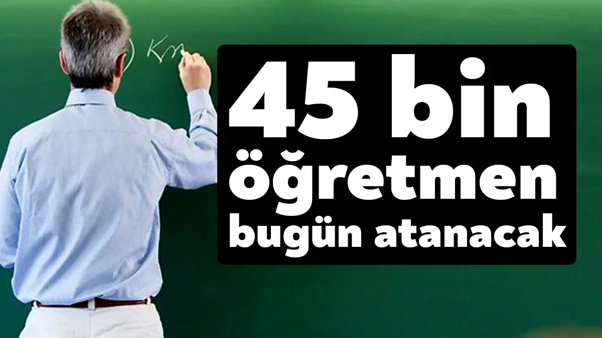 103 branştan 45 bin öğretmenin atamasının yapılacağı törende Cumhurbaşkanı Erdoğan