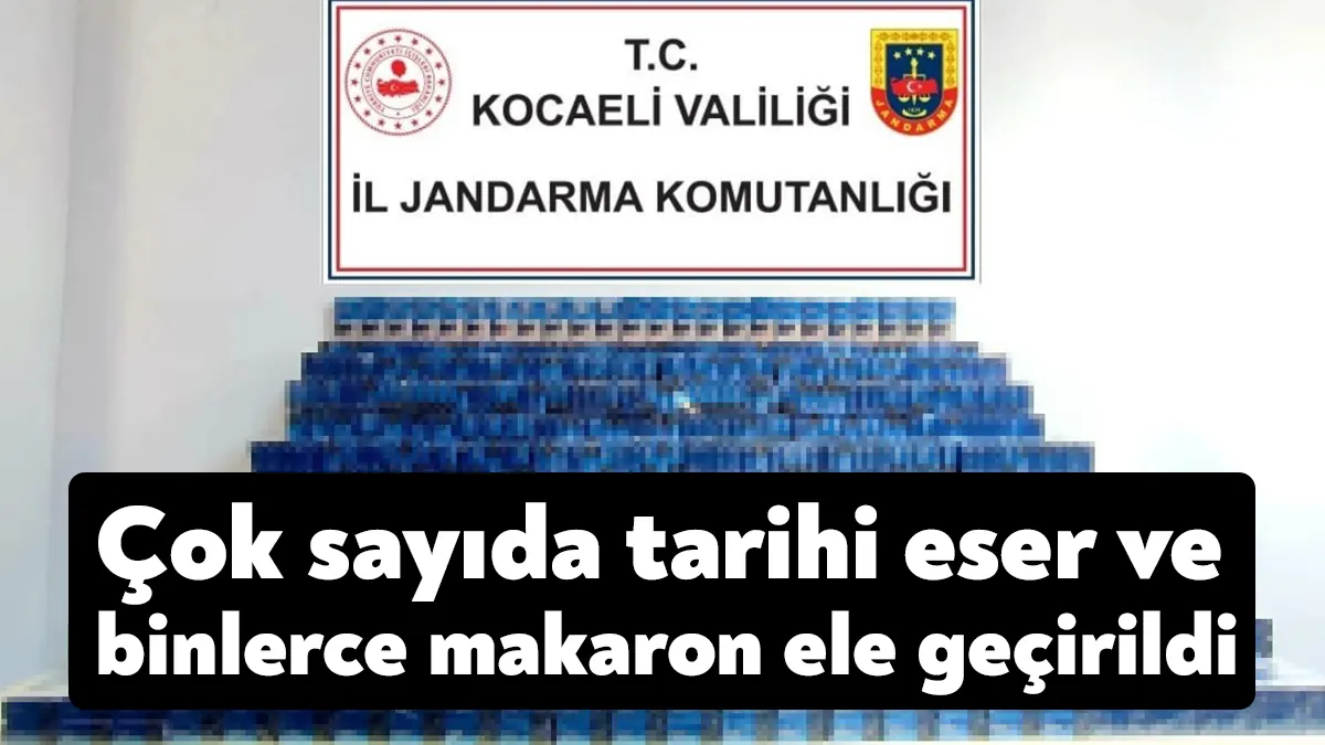 Kocaeli’de Nisan ayında jandarma ekiplerinin gerçekleştirdiği operasyonlar neticesinde çok sayıda