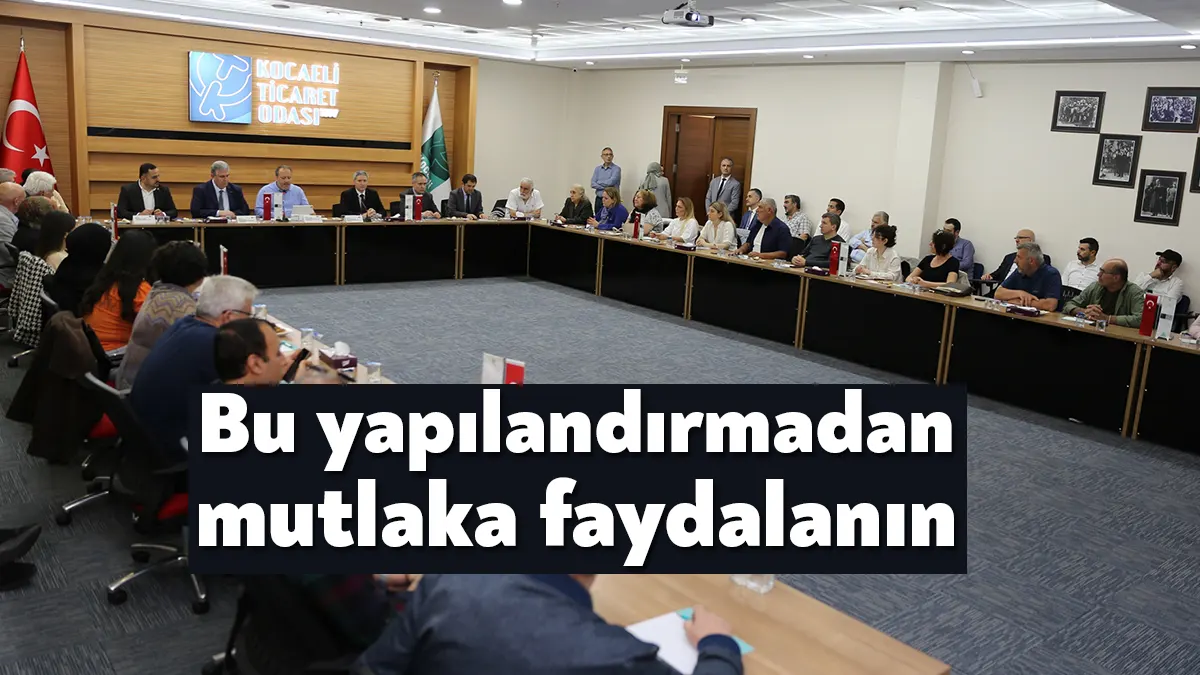 KOTO’nun düzenlediği ‘Yapılandırma Kanunu Bilgilendirme Semineri’nde iş insanlarıyla bir araya