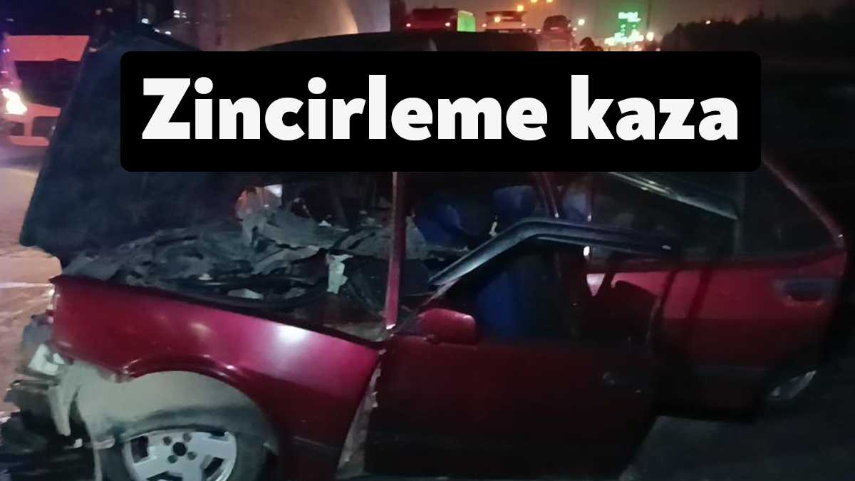 TEM Otoyolu Kocaeli geçişinde 3 aracın karıştığı zincirleme kazada yaralanan