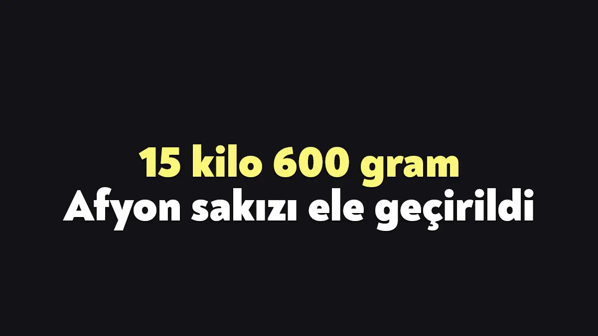 Kocaeli'de polis ve jandarma ekiplerinin son bir haftada yürüttüğü uyuşturucu