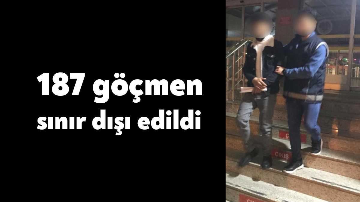 Kocaeli'de bir ayda yapılan çalışmalar neticesinde 187 düzensiz göçmen sınır