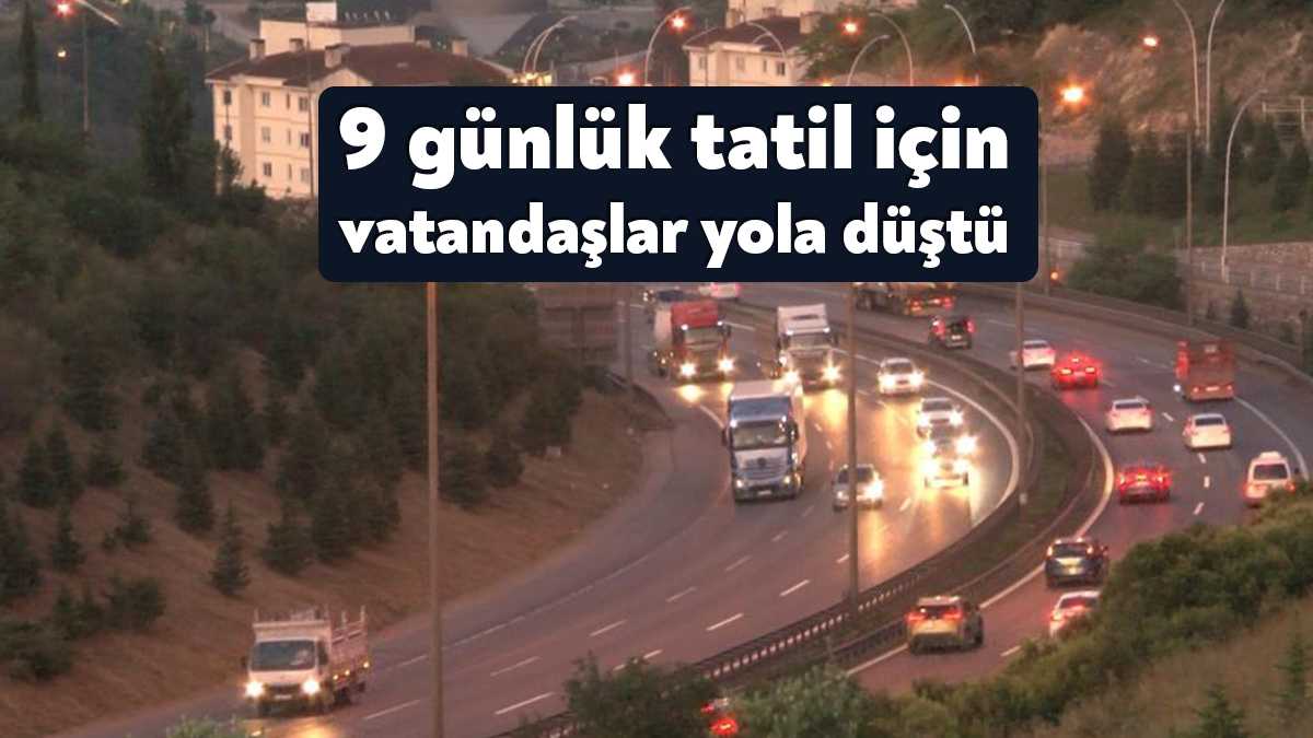 Kurban Bayramı tatilini memleketinde geçirmek isteyen vatandaşlar yollara düşerken, güvenlik