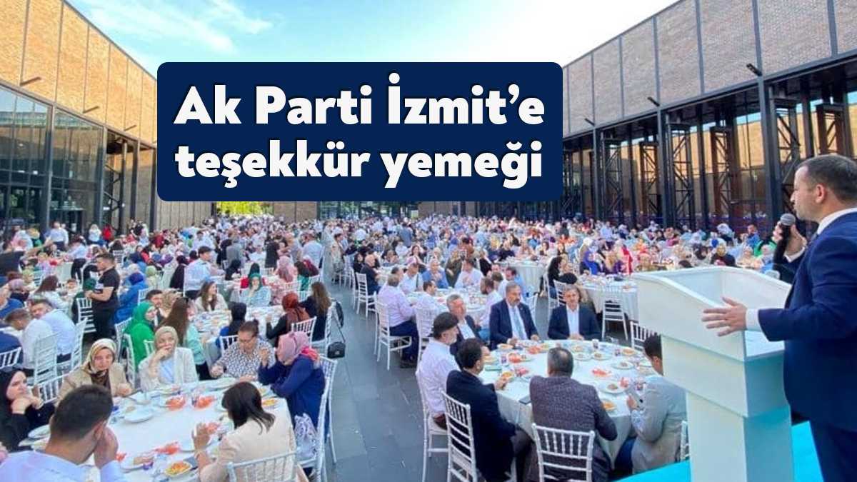 AK Parti İzmit İlçe Başkanlığı, geçtiğimiz seçimlerde elde edilen başarının