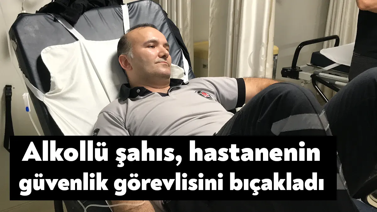 Kocaeli'nin İzmit ilçesinde, aşırı alkollü olduğu için hastaneye getirilen bir
