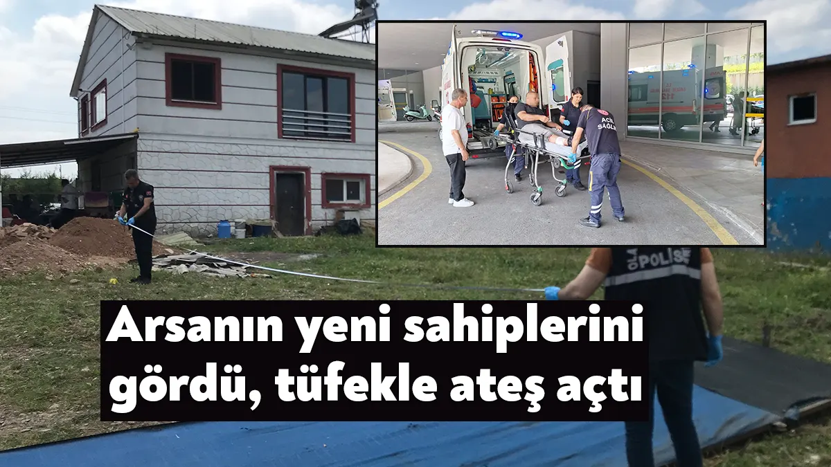 Kocaeli'nin Başiskele ilçesinde icradan aldıkları arsayı yerinde görmeye giden 3