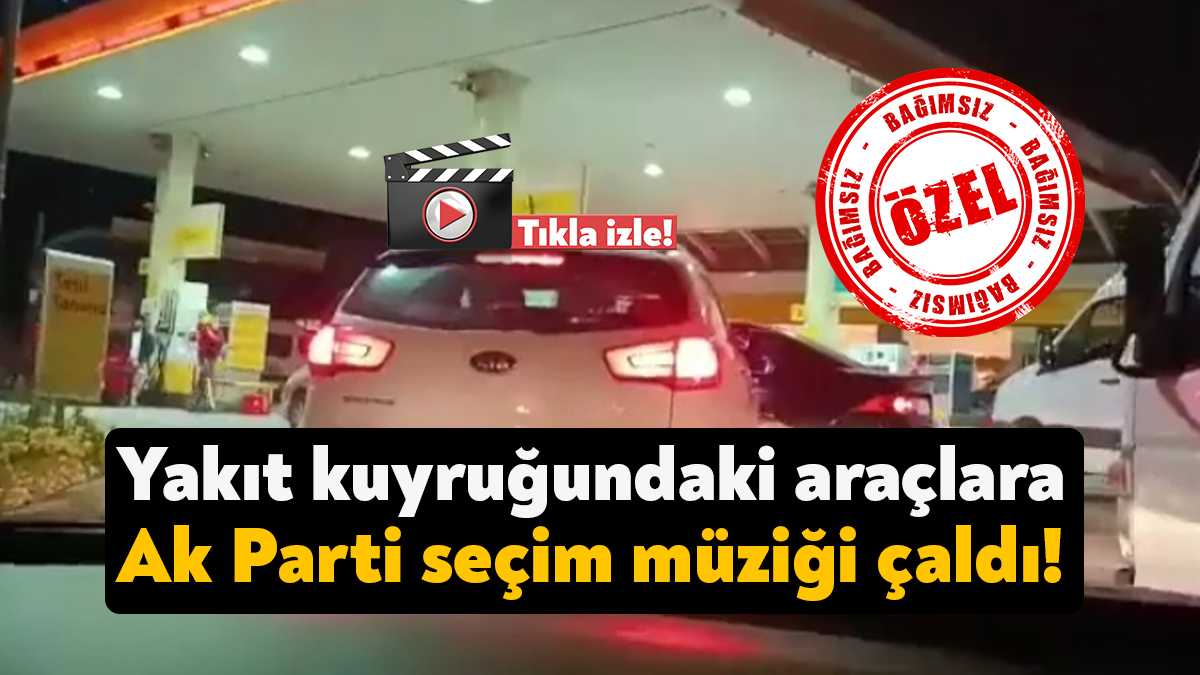 Kocaeli Gebze'de kaydedildiği iddia edilen videoda bir sürücü akaryakıt zammı