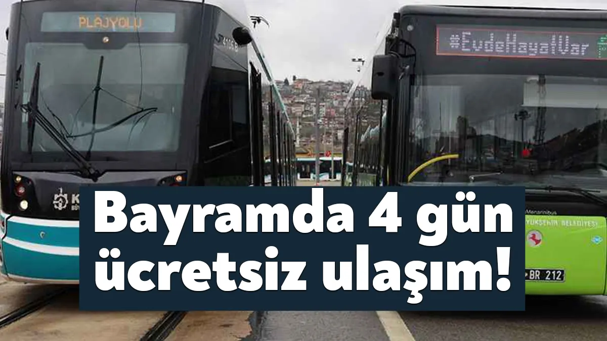 Kocaeli Büyükşehir, Kurban Bayramı süresince otobüs, raylı sistemler ve deniz