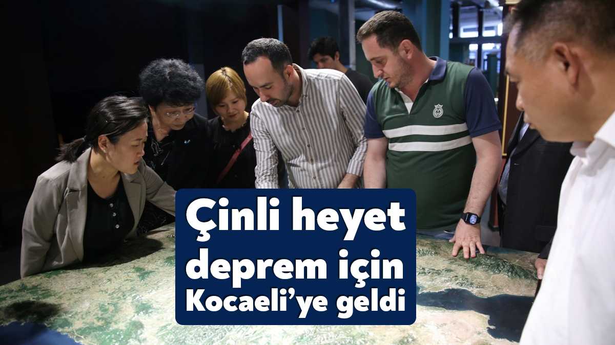 Kocaeli Büyükşehir Belediyesi tarafından yapılan deprem çalışmalarını yerinde inceleyen Çinli