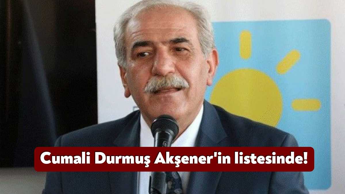 İYİ Parti GİK Üyesi Cumali Durmuş bugün gerçekleştirilen kurultayda yeniden