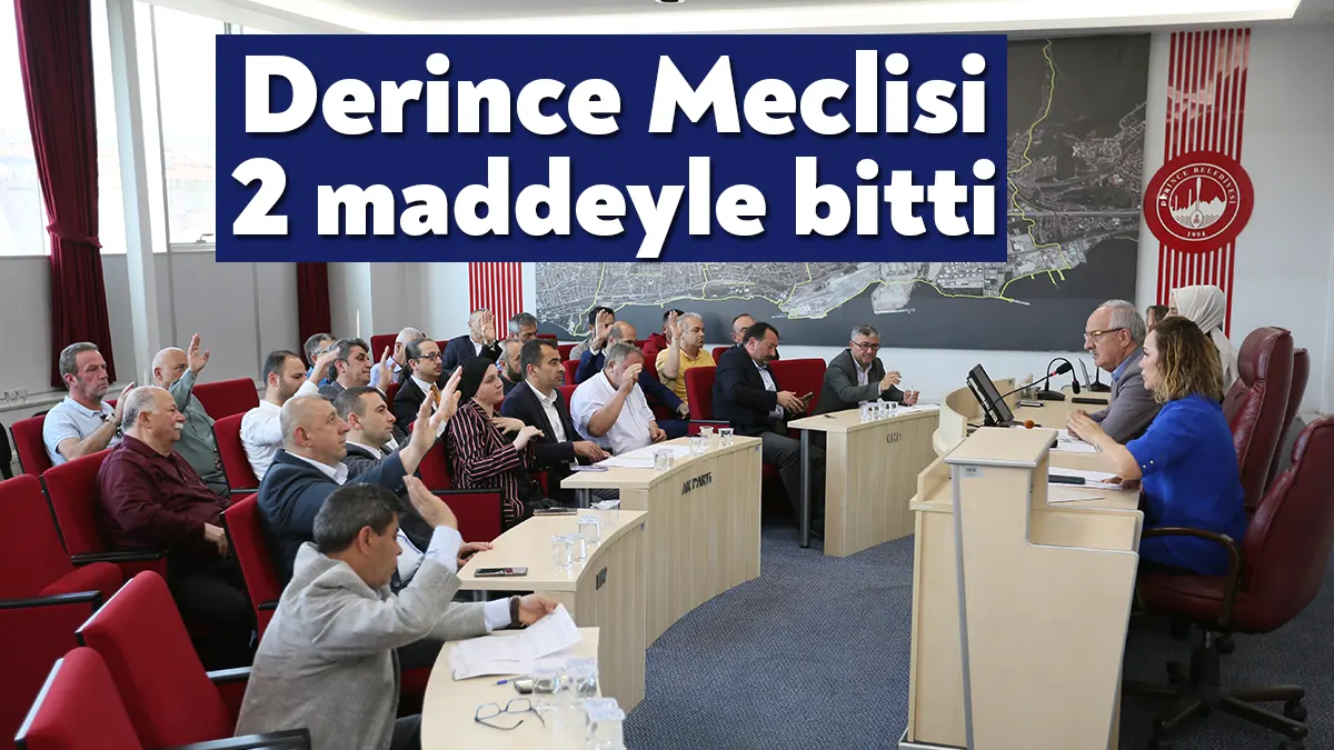 Derince Belediye Meclisi’nin Haziran Ayı Olağan Toplantısı’nda iki gündem maddesi