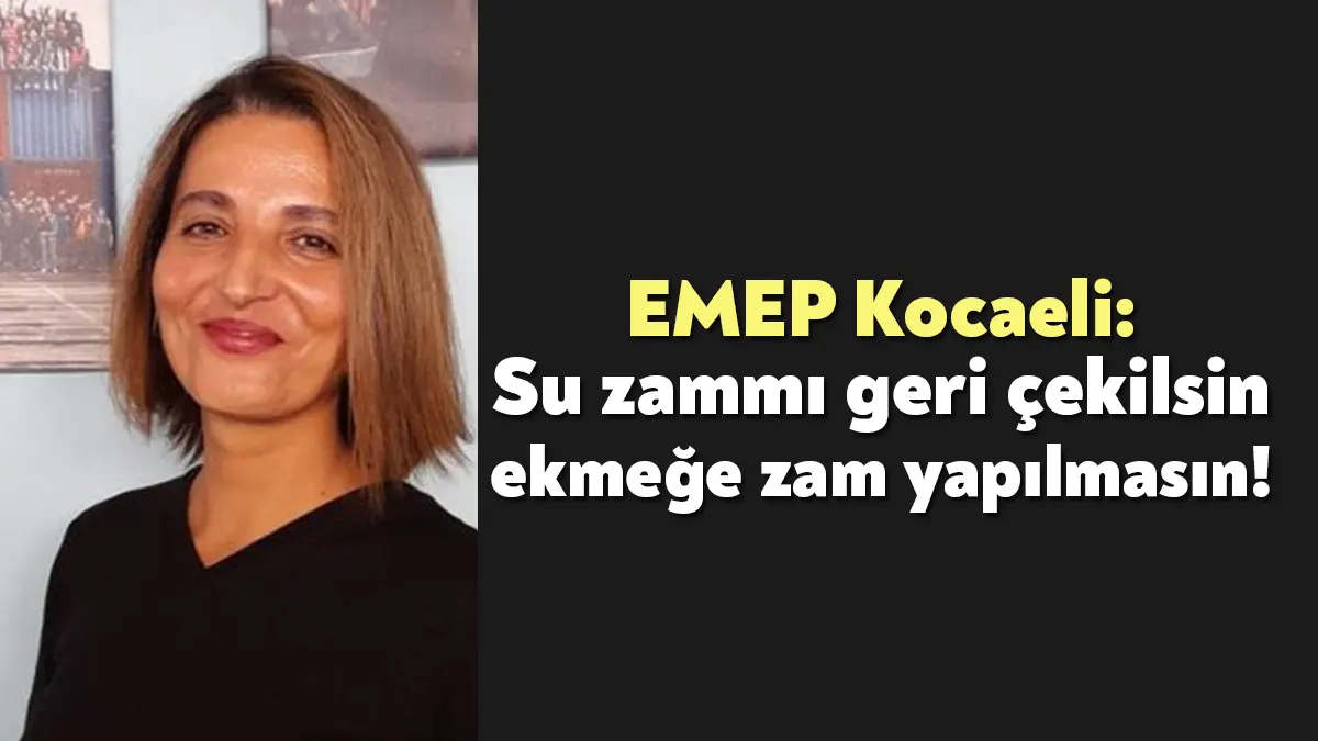 Emek Partisi Kocaeli İl Başkanı Arzu Erkan, seçimlerin hemen ardından