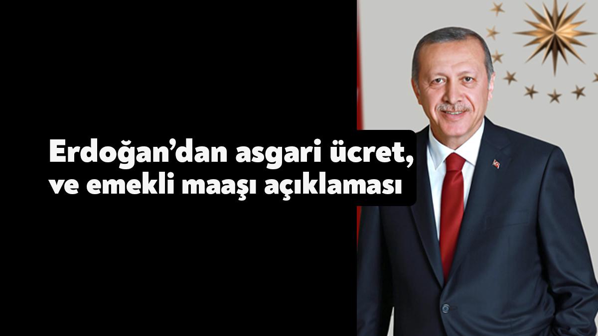 Cumhurbaşkanı Recep Tayyip Erdoğan, kabine toplantısı sonrası emekli maaşları ve