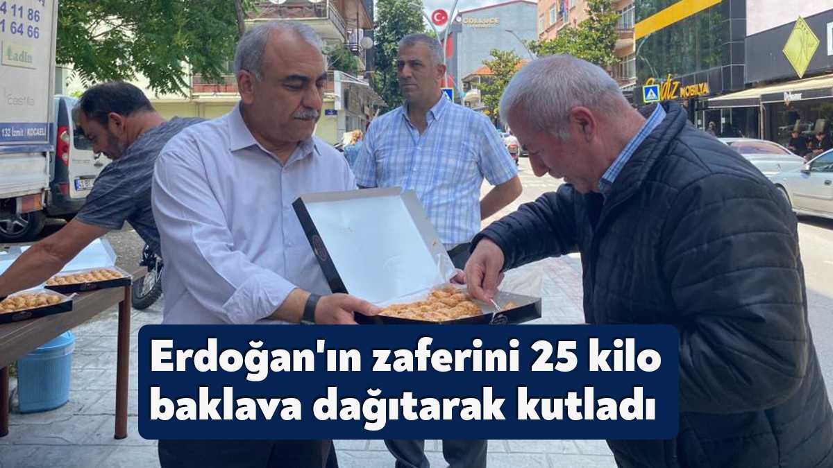 Kocaeli'de esnaf Burhanettin Okumuş, Recep Tayyip Erdoğan'ın yeniden cumhurbaşkanı seçilmesini