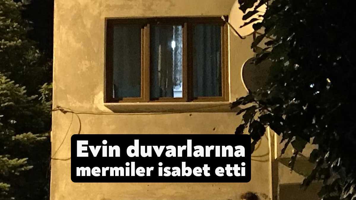 Kocaeli’nin Körfez ilçesinde 2 katlı apartmana isabet eden mermiler polis
