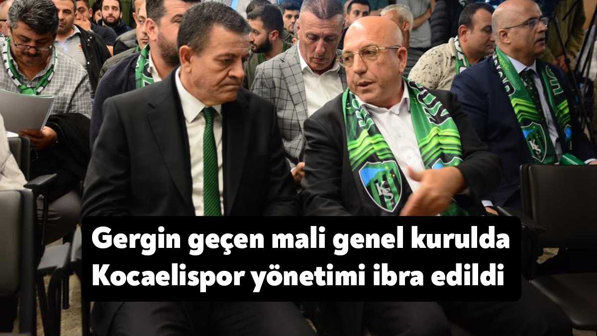 Kocaelispor’da yarın yapılacak olağan seçim öncesi bugün mali genel kurul