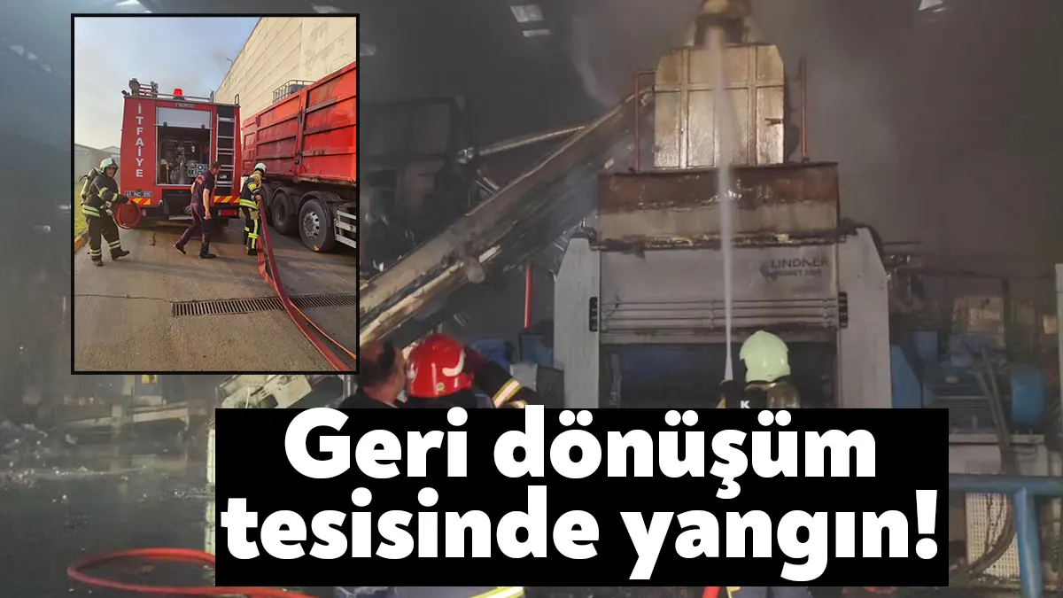 Kartepe Uzunçiftlik Mhallesi'nde faaliyet gösteren bir geri dönüşüm fabrikasında yangın