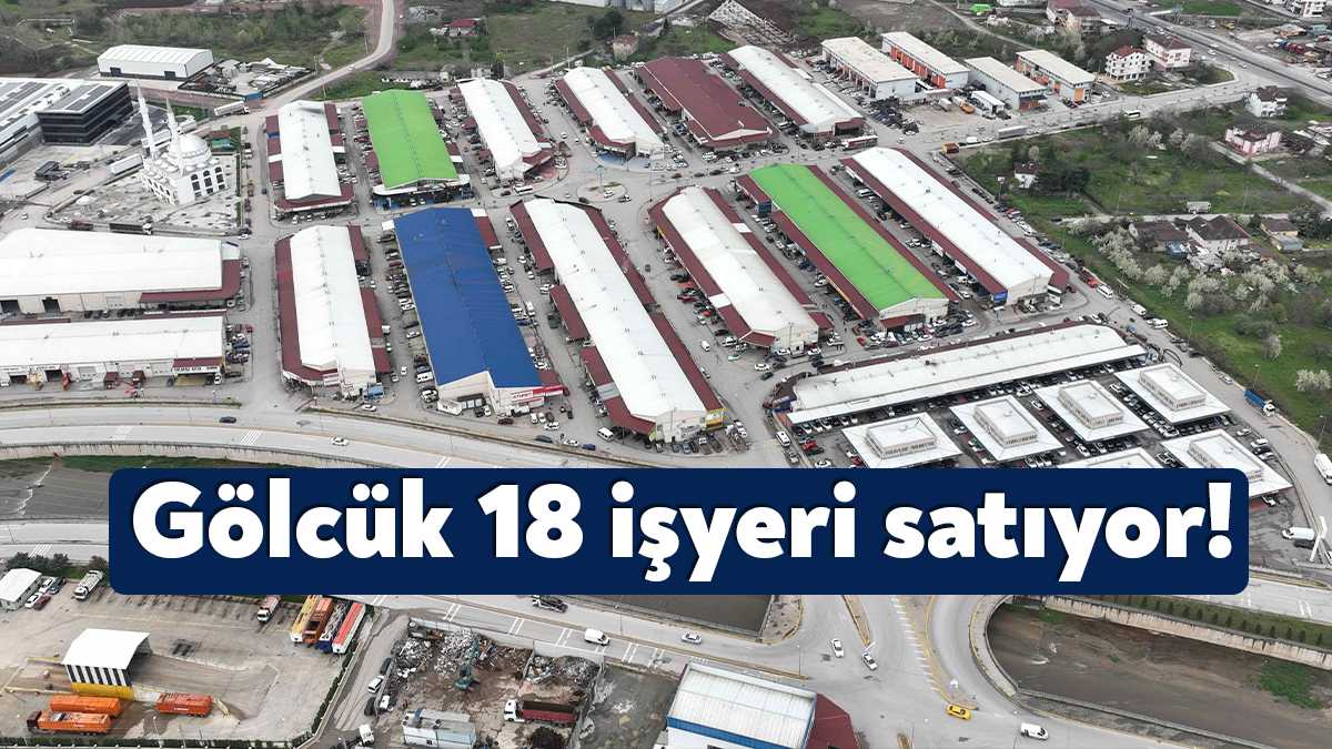 Gölcük Belediyesi; Yeni Sanayi Sitesi’ndeki 18 dükkânı, 15 Haziran Perşembe