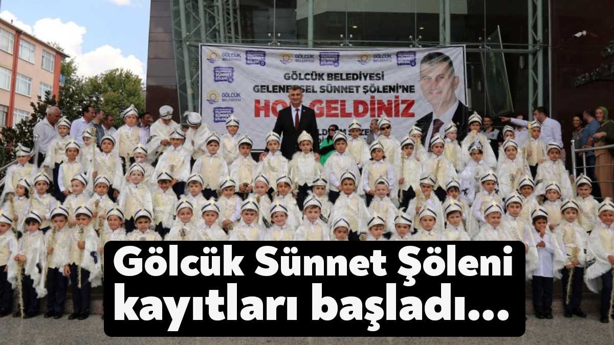 Gölcük Belediyesi tarafından geleneksel olarak düzenlenen Sünnet Şöleni için kayıtlar