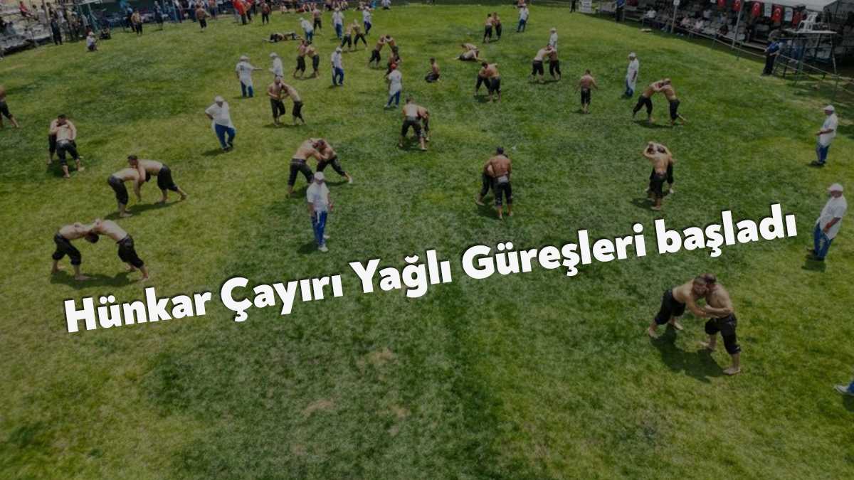 Kocaeli’nin Gebze ilçesinde 28. kez düzenlenen Hünkar Çayırı Yağlı Güreşleri’nde