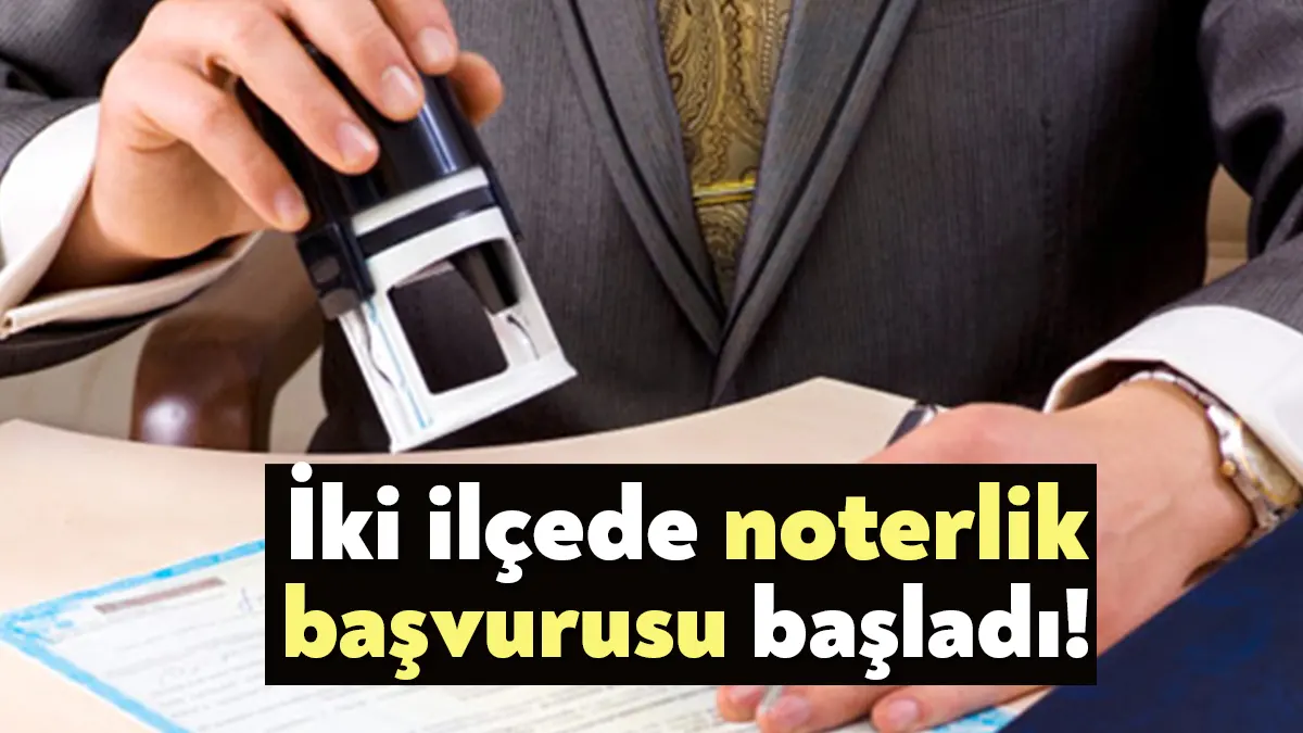 Resmi Gazete'nin bugünkü sayısında Adalet Bakanlığı, münhal noterler için ilanları
