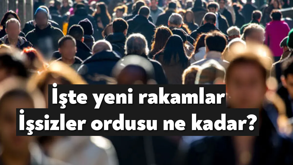 TÜİK'e göre haziranda dar tanımlı işsiz sayısı bir önceki aya