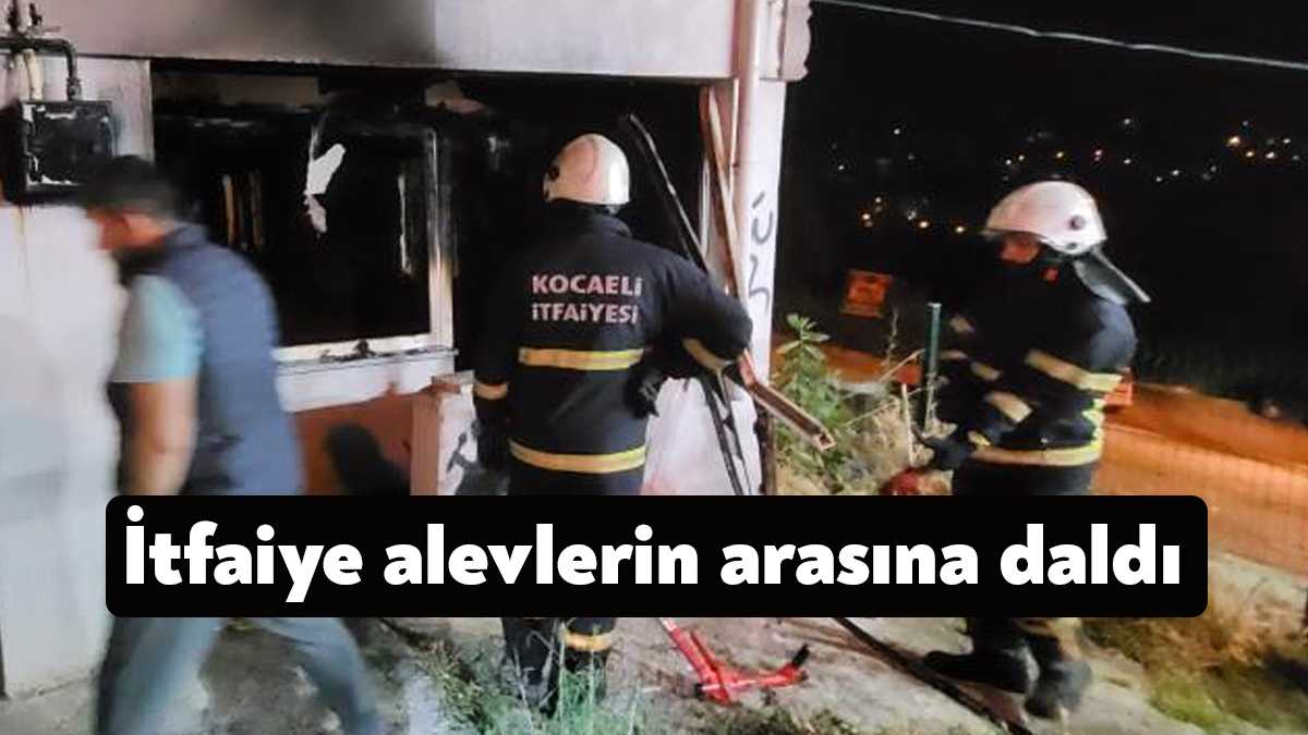 Kocaeli’nin Darıca ilçesinde bir binada yangın çıktığı ve bir kişinin