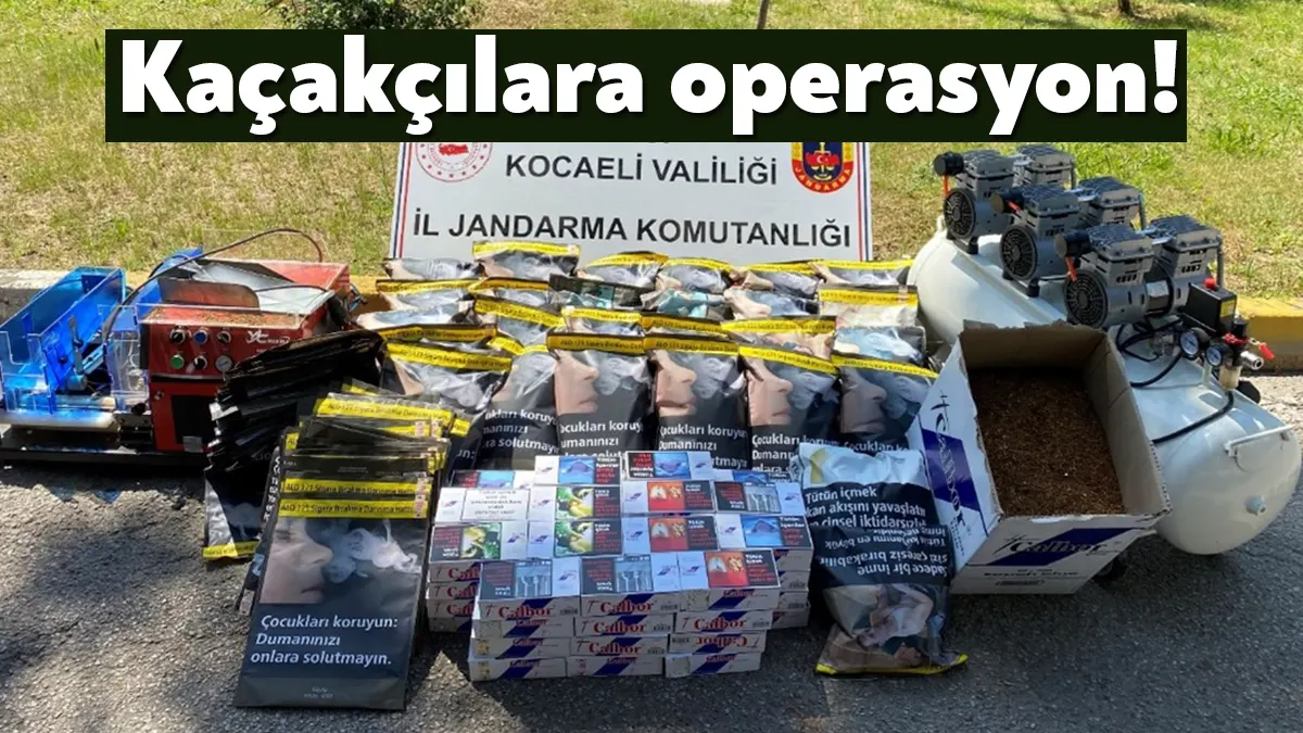 Kocaeli İl Jandarma Komutanlığınca, Körfez ilçesinde icra edilen operasyon neticesinde,