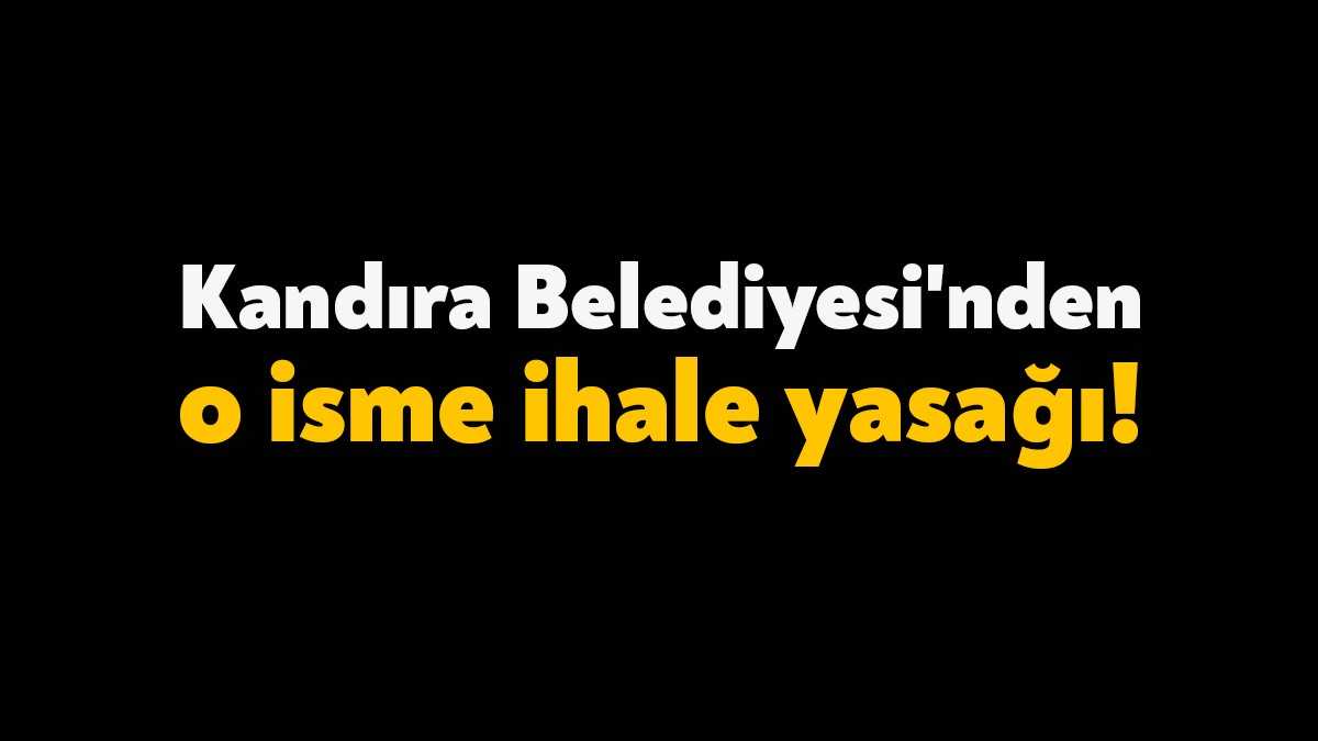 KandıraBelediyesi’nde kazandığı ihalenin şartlarını yerine getirmeyen Serpil Kaya isimli şahıs