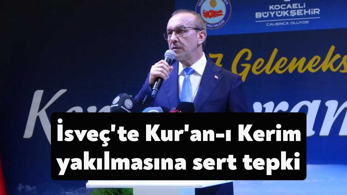 Kurban Bayramı'nın birinci günü İsveç'te cami önünde Kur'an-ı Kerim yakılmasına