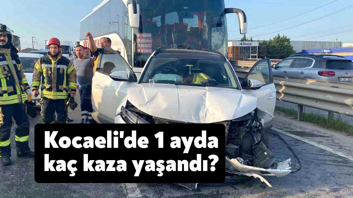 Kocaeli Valiliği son bir ayın trafik verilerini yayınladı. Valilik verilerine
