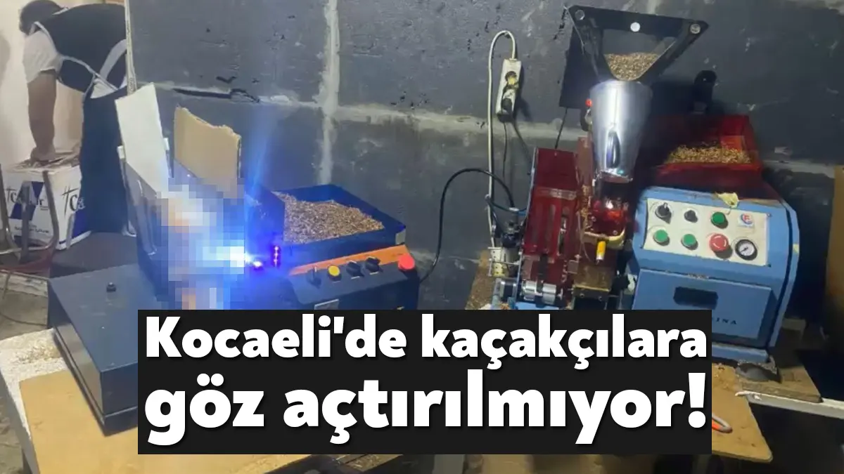 Kocaeli'nin İzmit ilçesinde iş yeri ve depoda yapılan baskında 40