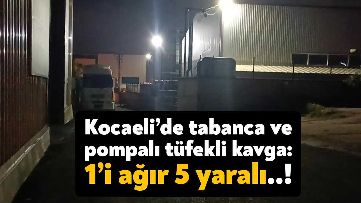 Kocaeli’nin Gebze ilçesinde aralarında husumet bulunan iki grup arasında çıkan