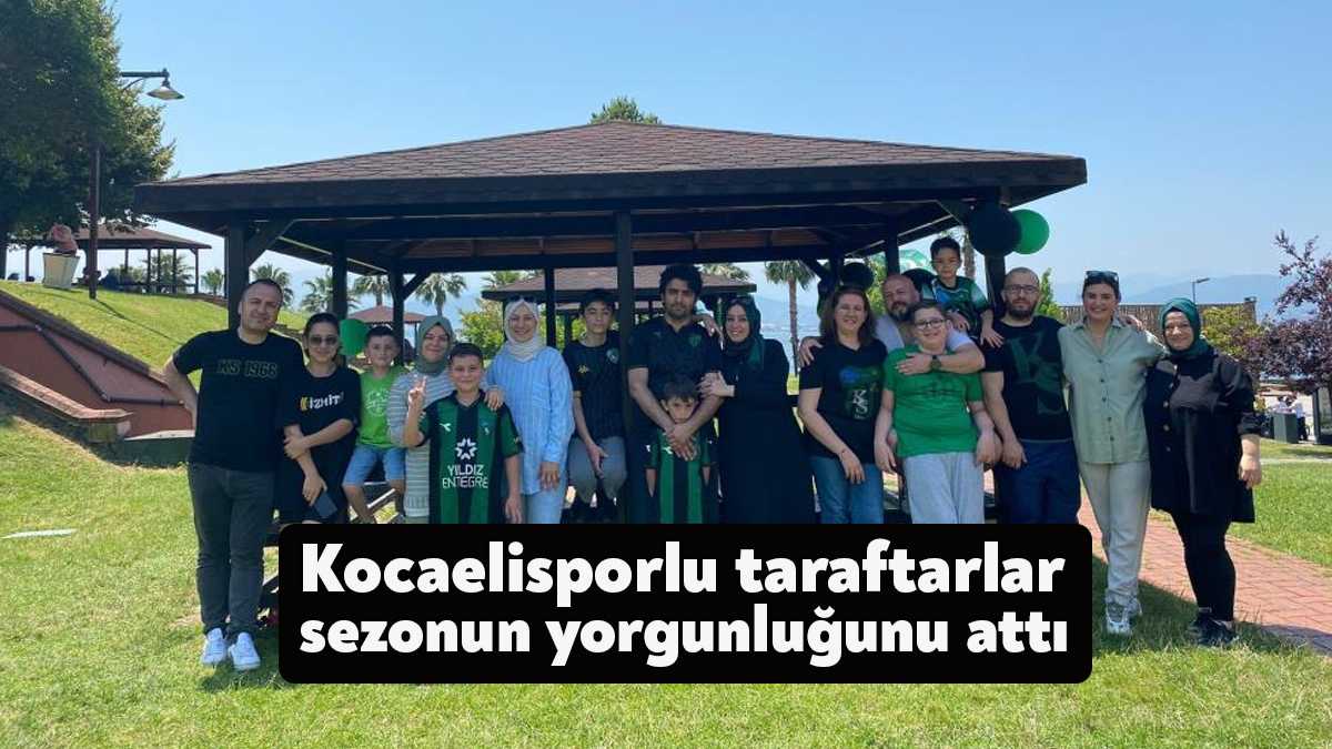 Kocaelisporlu taraftarlar piknik organizasyonunda bir araya geldi. Kocaelispor Başkanı Engin