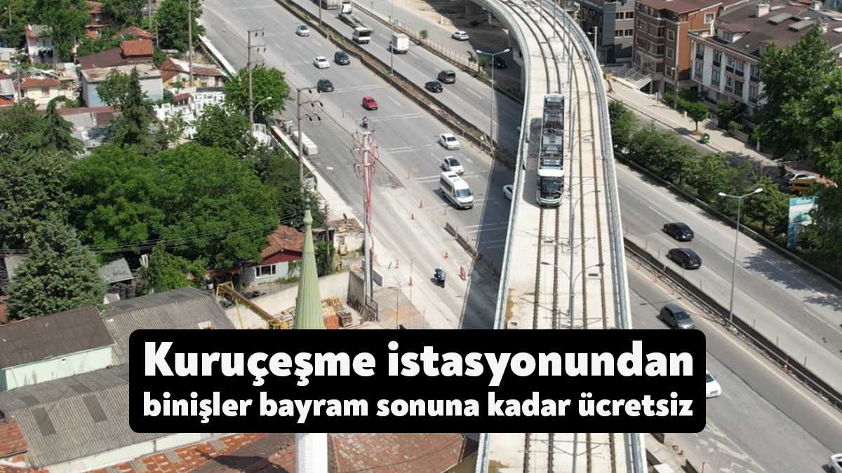 Başkan Büyükakın, Kuruçeşme istasyonundan binişlerin bayram sonuna kadar ücretsiz olacağının