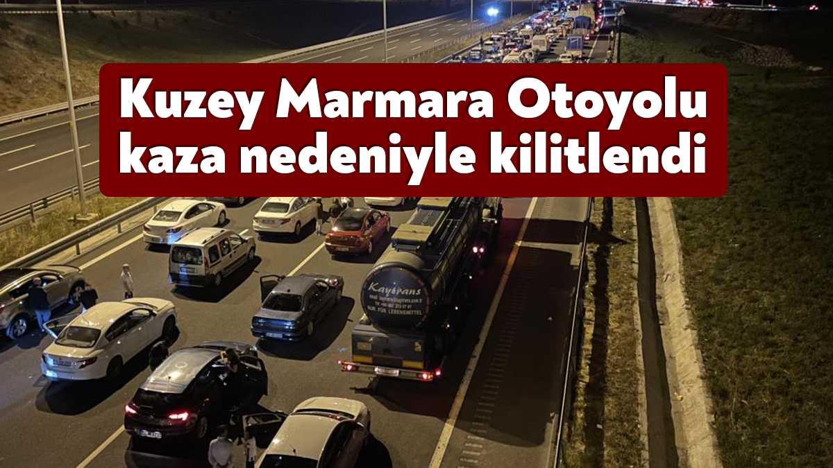 Kuzey Marmara Otoyolu’nun Kocaeli Dilovası geçişinde 2 otomobilin çarpışması neticesinde