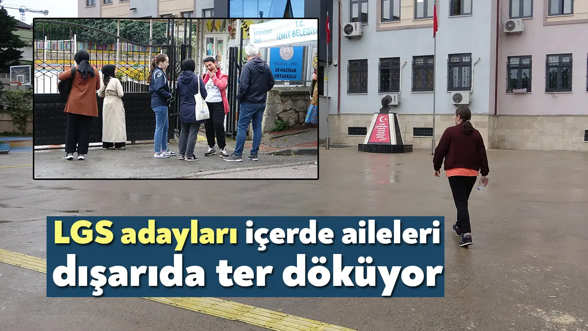 Yurt genelinde olduğu gibi Kocaeli’de de LGS heyecanı yaşandı.