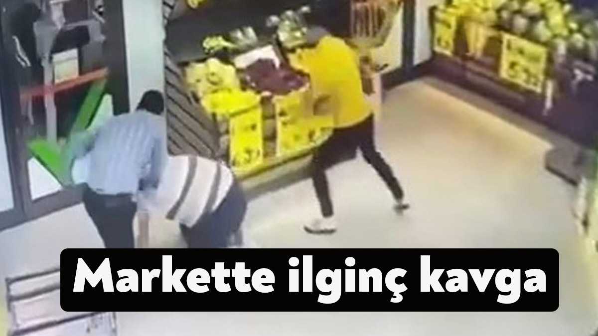 Kocaeli'nin Darıca ilçesinde aldığı karpuzu iade etmek için markete gelen