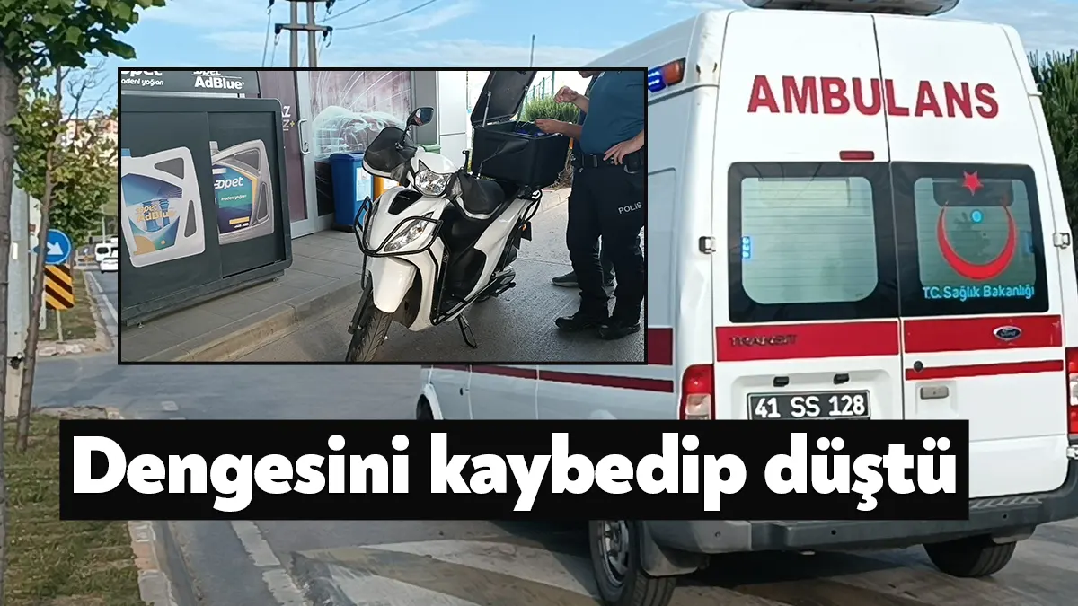 Kocaeli'nin Çayırova ilçesinde akaryakıt istasyonundan ana yola çıkmak isteyen bir